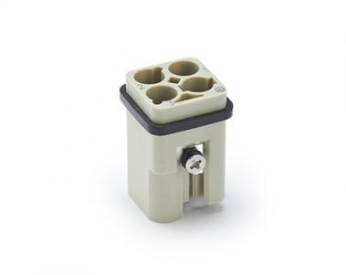Male Inserts,Contacts 3+PE,Crimp connection,40A 400V